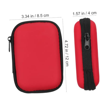 OSALADI Earphone Headphone Bag Storage Bag for Data Cable Small Change Travel Digital Carrying Pouch Digital Carrying case Storage Box Electronics Organizer