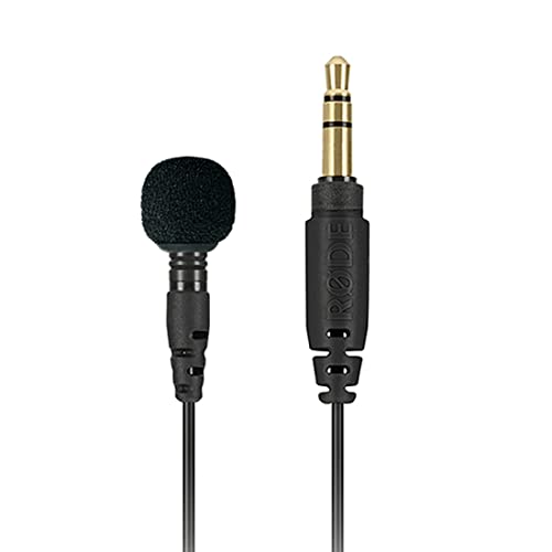 2pcs Foam Windscreen Covers/Pop Filter/Wind Shield with Silicone Holder Compatible for RODE Smartlav＋ Lavalier Mic with Diameter of 4-5.0mm (Black)