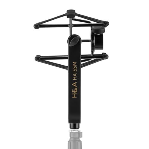 H&A Microphone Suspension Shockmount (Black Matte) for Electro-Voice RE20 / RE27N/D / RE320 Microphones