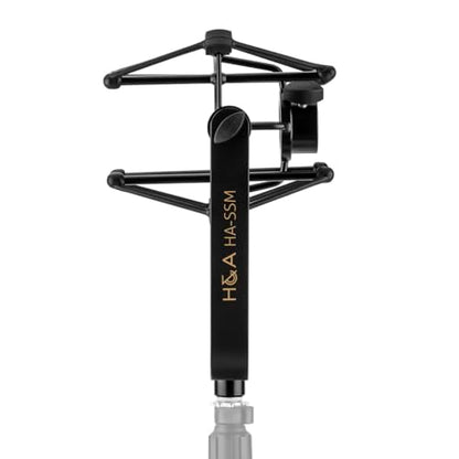 H&A Microphone Suspension Shockmount (Black Matte) for Electro-Voice RE20 / RE27N/D / RE320 Microphones