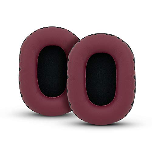 Brainwavz Replacement Earpads for Sony MDR 7506, V6, CD900ST, Memory Foam Ear Pad & Suitable for Other On Ear Headphones, Dark Red - color: Dark Red