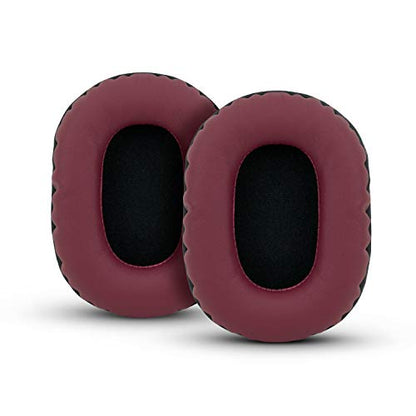 Brainwavz Replacement Earpads for Sony MDR 7506, V6, CD900ST, Memory Foam Ear Pad & Suitable for Other On Ear Headphones, Dark Red - color: Dark Red
