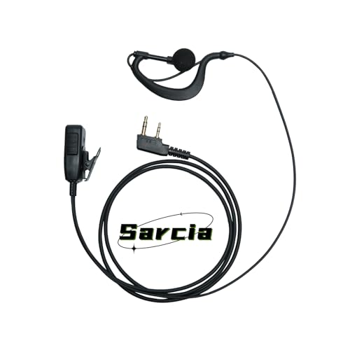 K TYPE 2PIN Earpiece Compatible with UV-5R K1 RT15 RT21 Pxton Radio 4 PCS