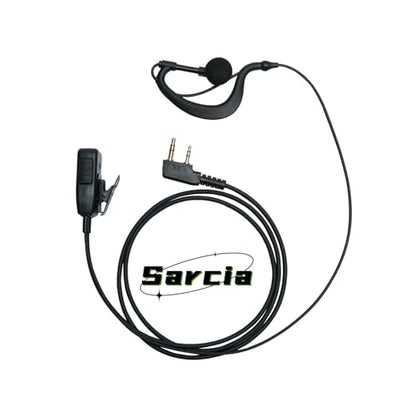 K TYPE 2PIN Earpiece Compatible with UV-5R K1 RT15 RT21 Pxton Radio 4 PCS