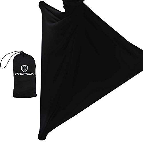 PRORECK Speaker Stand Cover Tripod Stand Skirt Skrim 360 Degree Cover Black x 2 - color: TWO PACK-BLACK