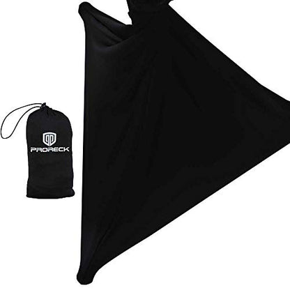 PRORECK Speaker Stand Cover Tripod Stand Skirt Skrim 360 Degree Cover Black x 2 - color: TWO PACK-BLACK