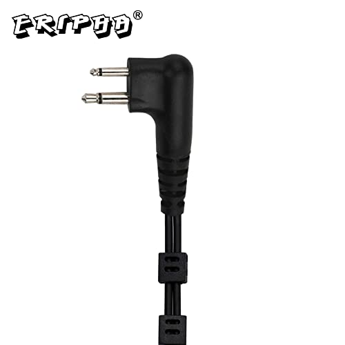 Acoustic Tube PTT Surveillance Earpiece for Motorola 2-Pin Radios | Compatible with CP200D/CP200/CP100D/R2, CLS1110/1410, BPR40/50DX & RMU2040 Walkie Talkie, 1-Pack - style: Acoustic Tube