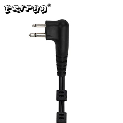 Acoustic Tube PTT Surveillance Earpiece for Motorola 2-Pin Radios | Compatible with CP200D/CP200/CP100D/R2, CLS1110/1410, BPR40/50DX & RMU2040 Walkie Talkie, 1-Pack - style: Acoustic Tube
