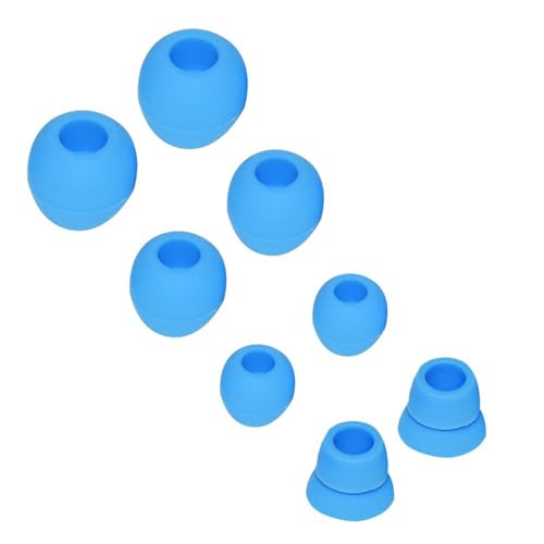 Replacement Silicone Eartips Earbuds Eargels for Beats by dr dre Powerbeats 3 Wireless Stereo Earphones (Blue) - color: Blue