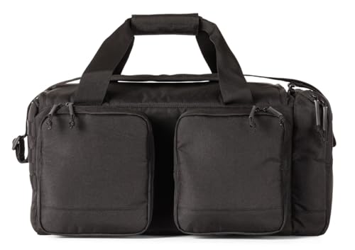 5.11 Tactical Range Ready Trainer Bag, Ammo Molle Duffle, Secure EDC Pack | Style 56567ABR, Range Bag with Shoulder Strap, Padded Compartments, EDC Training Storage, Durable - color: Black