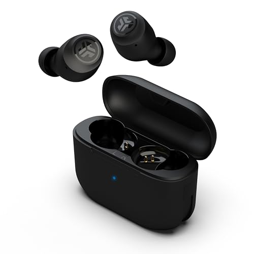 JLab Go Air Pop+ True Wireless Earbuds, in Ear Headphones, Bluetooth Earphones, 35H Playtime Ear Buds, Bluetooth Earbuds with Microphone, USB-C Charging Case, Dual Connect, EQ3 Sound, Black - color: Black, style: Pop+