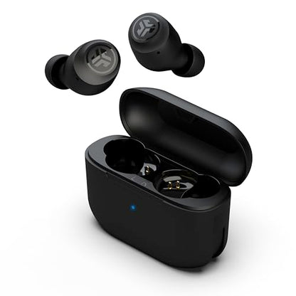 JLab Go Air Pop+ True Wireless Earbuds, in Ear Headphones, Bluetooth Earphones, 35H Playtime Ear Buds, Bluetooth Earbuds with Microphone, USB-C Charging Case, Dual Connect, EQ3 Sound, Black - color: Black, style: Pop+