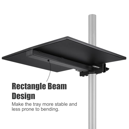 Steel Tray for Microphone Stand, 12.8 X 9.8 Inch - size: 12.8 x 9.8