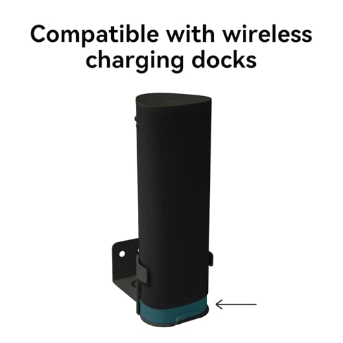 shinar Metal Wall Mount Compatible with Sonos Roam 1/2/SL | Mount Accessory Stand Bracket Compatible with Roam1/2 Roam SL Adjustable Bracket Max. 12 kg (Balck) - color: Balck