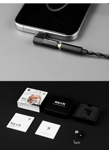TRUTHEAR KEYX L-Typed Lossless Portable DAC/AMP 3.5mm Output Microphone Support