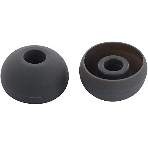 Replacement Silicone Earbuds Ear Tips Eargels Buds Set Compatible with Beats Powerbeats 3 Powerbeats 2 Wireless in-Ear Earphones (4 Pairs/Asphalt Grey) - color: Asphalt Grey