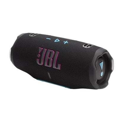 JBL Charge 6 - Portable Waterproof & Drop-Proof Bluetooth Speaker, Bold JBL Pro Sound & AI Sound Boost, 28Hrs Playtime, Built-in powerbank & Comes with a Sturdy/Removable Carrying Strap (Black/Teal) - color: Black/Teal