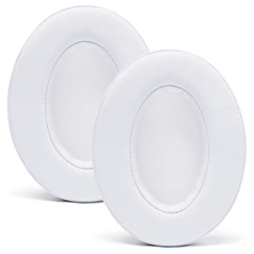 WC Wicked Cushions PadZ - Thick & Soft Ear Pads for ATH M50X / M40X / SteelSeries Arctis/HyperX Cloud & Alpha/Logitech G Pro X/Compatible with Over 50 Headphones | White - color: White
