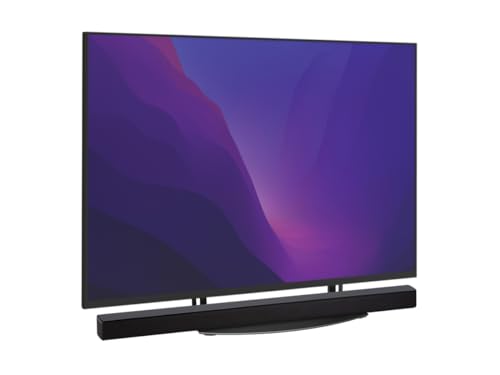 Monoprice TV Mounted Glass Shelf, Allows Above or Below TV Mounting of Blu-Ray Player, Cable Box, Game Console, Streaming Device, Soundbar, or Center Speaker (Max 22 lbs, VESA 400x300) Black