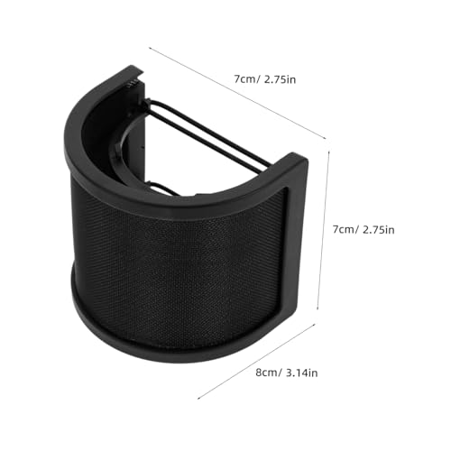 VICASKY Dual Layer Microphone Windscreen Shield U-Shaped Filter for Enhanced Sound Isolation and Noise Reduction Podcasts and Streaming Sessions