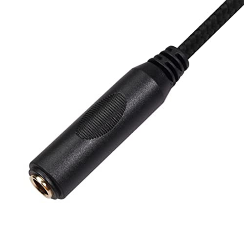 Smithok 2 Pack 3.5mm to 1/4 inch Female Headphone Adapter, Quarter 1/4 inch 6.35mm Stereo Female Jack to 1/8 inch 3.5mm Male Audio Adapter for Headphone, Amplifiers, Guitar, Amp etc.- 12inch/30cm - style: male to female