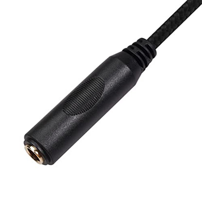Smithok 2 Pack 3.5mm to 1/4 inch Female Headphone Adapter, Quarter 1/4 inch 6.35mm Stereo Female Jack to 1/8 inch 3.5mm Male Audio Adapter for Headphone, Amplifiers, Guitar, Amp etc.- 12inch/30cm - style: male to female