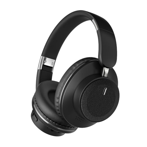 H9 Rotatable Wireless Headphones Over The Ear (Black) | Bluetooth Headsets,1.5m Audio Cable,Built-in Mic, Deep Bass Foldable Hi-res Lightweight, for Home,Travel,iOS,Android,Outdoor - color: Black