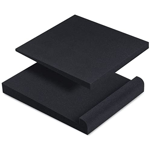 Studio Monitor Isolation Pads Suitable for 6.5, 7 and 8 Inches Large Speakers | Reduce Vibrations and Fits Most Stands - Pair | SMPad 8..