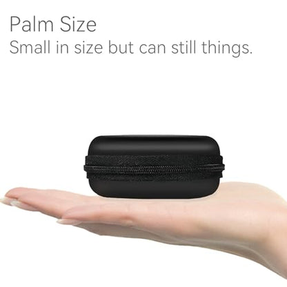 Earphone Case MAS CARNEY Headphone Earbud Hard Protective Carrying Case Bag - color: Purple, style: Round
