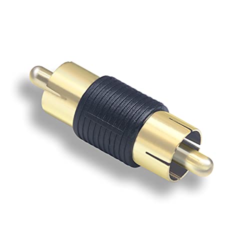 VCE RCA to 1/4" Audio Adapter 6-Pack Bundle with RCA Male to Male Coupler 5-Pack