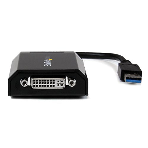 StarTech USB-A to DVI/VGA Adapter, 2048 x 1152, DVI to VGA Included | USB 3.0 5Gbps, Extra monitor, VGA adapter in box, Mac and Windows, External video graphics card - style: USB 3.0 to DVI