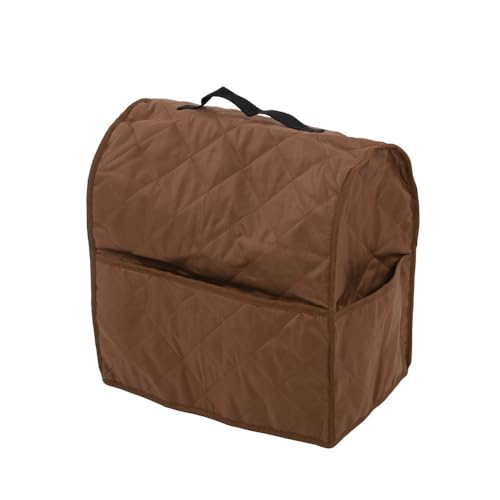 ‌Stand Mixer Cover with Storage Pockets and and Handle Dust Proof Protective Bag for 4.5QT Mixers and Small Kitchen Appliances(Brown) - color: Brown