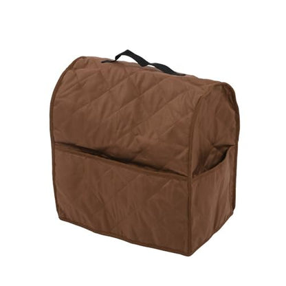 ‌Stand Mixer Cover with Storage Pockets and and Handle Dust Proof Protective Bag for 4.5QT Mixers and Small Kitchen Appliances(Brown) - color: Brown