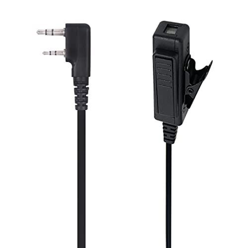 워키 토키 이어피스, 마이크 어쿠스틱 튜브 양방향 라디오 헤드셋, Baofeng UV-5R BF-888S Kenwood TK-3160 RT22와 호환, 경찰 보안 밀리터리 나이트클럽 창고용 개인 이어 피스, 1팩