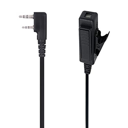 워키 토키 이어피스, 마이크 어쿠스틱 튜브 양방향 라디오 헤드셋, Baofeng UV-5R BF-888S Kenwood TK-3160 RT22와 호환, 경찰 보안 밀리터리 나이트클럽 창고용 개인 이어 피스, 1팩