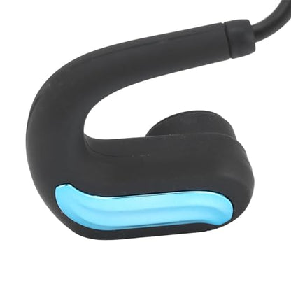 JEOZBM Bone Conduction Headphones, IP68 Underwater Swimming Headphones Sports Headset, Wireless Open Ear Headphones for Running Cycling