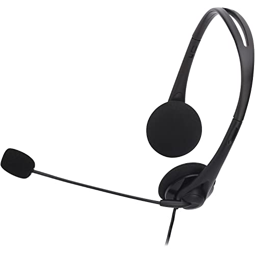 CCS15154 - Compucessory Lightweight Stereo Headphones with Mic