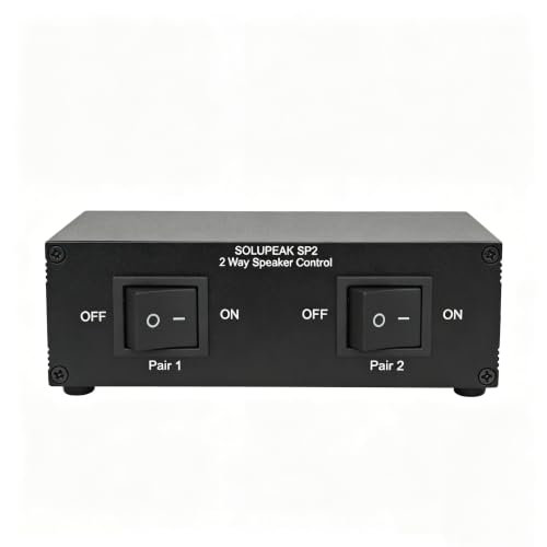 SP2 2 Zone Speaker Selector Switch Box, Passive Audio switcher