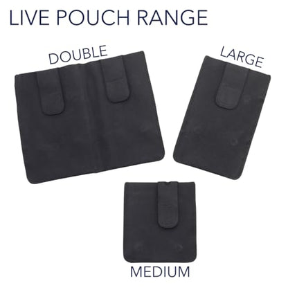 URSA Live Pouch: Premium Belt & Instrument Strap Pouch for Wireless Transmitters & Receivers. Quick and secure removal and attachment. Compatible with Line 6, Sennheiser, Shure & More - color: Double