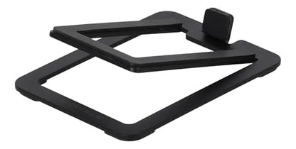 Rockville SR3 Pair Low Profile Speaker Riser Stands for 4" Desktop Speakers | 16-Degree Tilt, 3mm Steel, 25 lbs Capacity, Anti-Slip Feet, De-Coupling Pads, Vibration Isolation, Studio Monitor Compatible