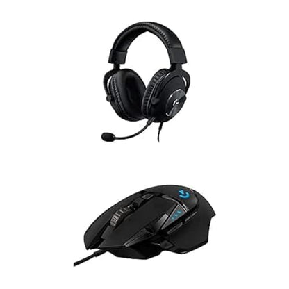 Logitech G502 HERO Wired Gaming Mouse + G Pro X Gaming Headset Bundle - Black - style: Wired