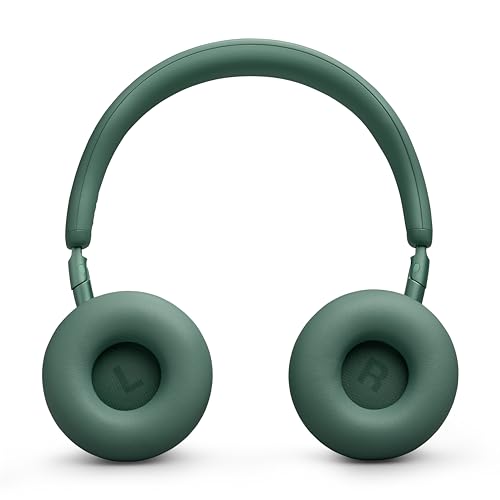 JBL Live 680NC - Noise Cancelling Headphones - Green | JBL Signature Sound with Hi-Res Audio wired and wireless, True Adaptive Noise Cancelling 20, real time calibration - color: Green