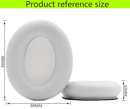 Replacement Ear Pads Compatible with Srhythm Version NC35 White | Also suitable for Srhythm version NC25 Headphone Memory foam/protein leather ear pads and earmuffs - color: White