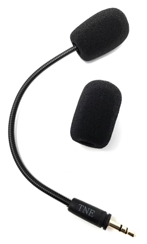 TNE for Turtle Beach 50x Recon Mic Replacement 3.5mm Game Microphone Boom for Ear Force XO Three XO Four Stealth Recon 150 50 50P 60P Camo Xbox One PS4 Gaming Headsets Premium with Lock
