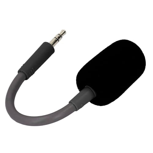 Headphone Mic Attachment, 3.5mm Detachable Mic for Headset, OFC and PVC Mic Replacement for Razer Barracuda X Wireless Gaming Headphones