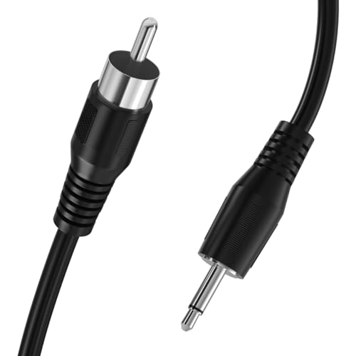 3.5mm to RCA Cable,RCA Male to Aux Audio Adapter,1/8 inch Mono Male Plug Jack Connector Converter Auxiliary Cord for Speaker - size: 3ft
