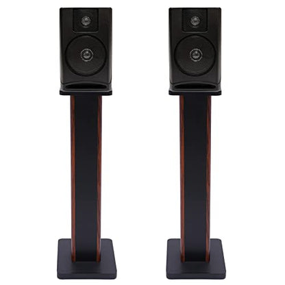 Pair Speaker Bookshelf Stands, 28 Inch Universal Speaker Stand, Reduce Vibration Improve Sound Performance, Surround Sound Speaker Stand with Cable Management, for Speakers Under 15"
