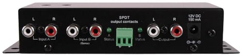 Line Level RCA 2 Way Audio Switch, Automatic