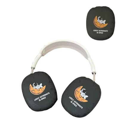 Case Compatible with AirPods Max Headphones, Cute Anime Soft TPU Astronaut Anti-Scratch Protective Ear Cup Covers Headphone Cases for Woman Kids Boy - color: Astronaut 2