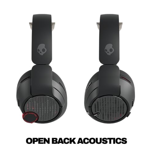 Skullcandy Crusher PLYR 720 Wireless Gaming Headset - Digi-Black | THX Spatial Audio, Multi-Sensory Crusher Bass, Removable Microphone, PC, PlayStation, Nintendo, Multi-Platform, Open-Back - color: Digi-Black